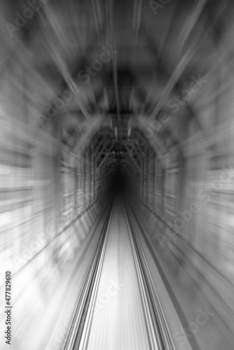 the fast passage of the train Fototapeta