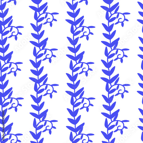 Seamless vector pattern with a flowers on an on-trend purple background.Minimalistic,animalistic print in Very Peri in doodle style.Design for textiles,wraprapping paper,packaging ,web,scrapbook. 