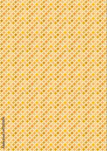 Motif damassé doré sur fond blanc – Design baroque symétrique pour papier peint ou textile