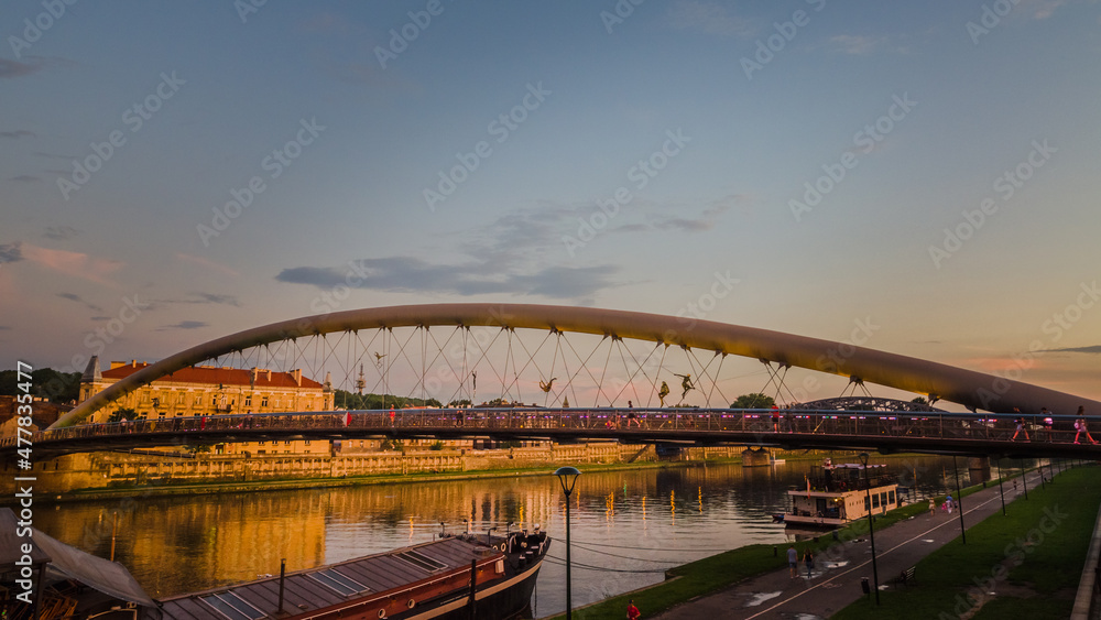 Kładka Bernatka Bridge in Cracow - obrazy, fototapety, plakaty 