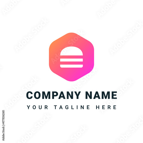 Food service logo, restaurant logo, food logo vector illustration template