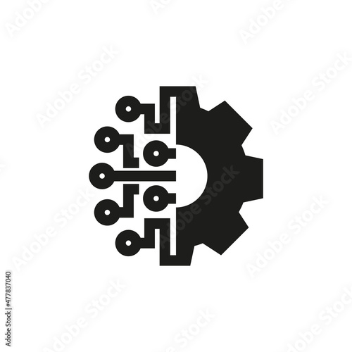 Digital technology icon. simple vector illustration on a white background