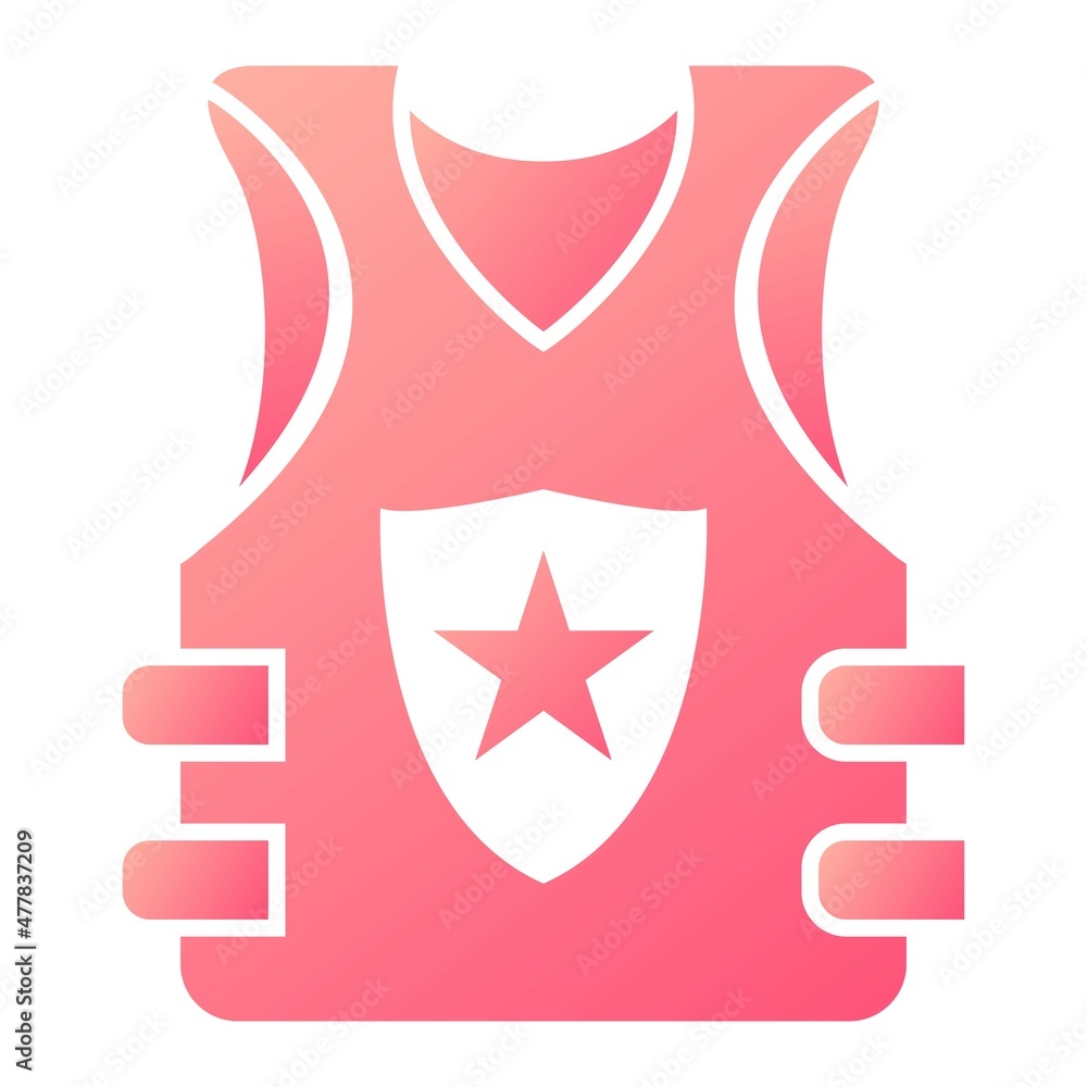 Vector Bulletproof Glyph Gradient Icon Design Vector Bulletproof Glyph Gradient Icon Design