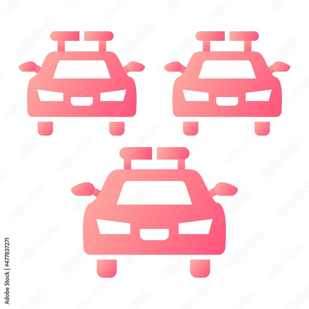 Fototapeta premium Vector Police Squad Glyph Gradient Icon Design