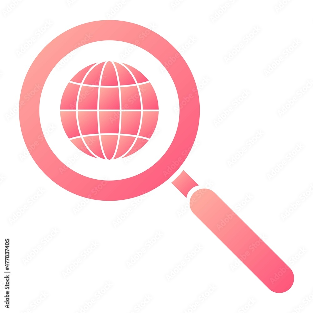 Vector Web Search Glyph Gradient Icon Design Vector Web Search Glyph Gradient Icon Design
