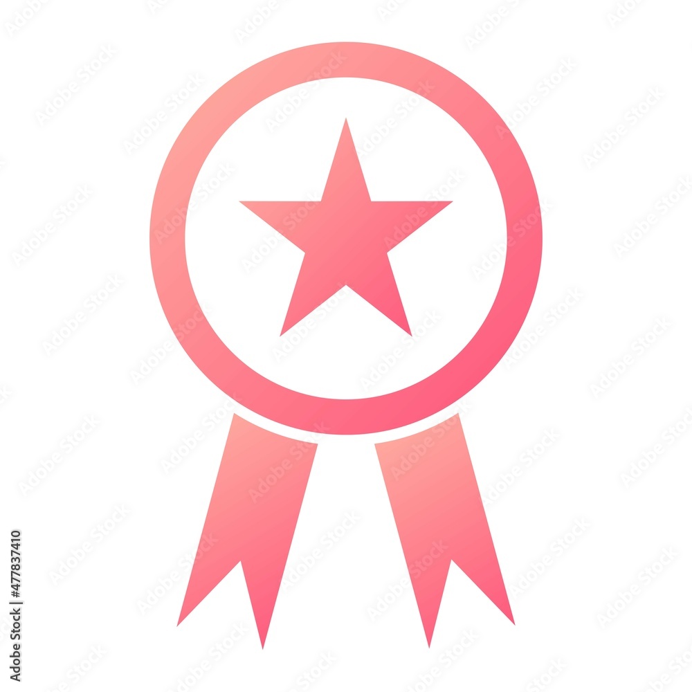 Vector Badge Glyph Gradient Icon Design Vector Badge Glyph Gradient Icon Design