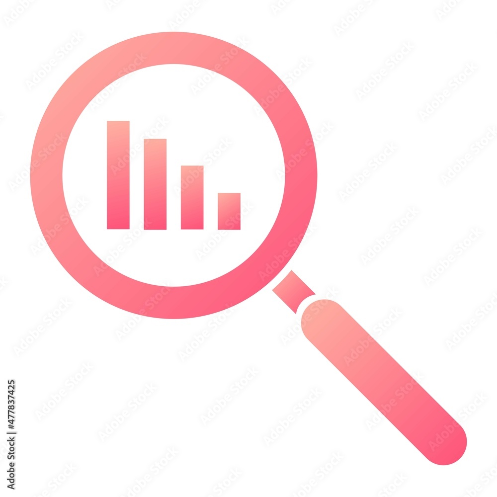 Vector Analysics Glyph Gradient Icon Design Vector Analysics Glyph Gradient Icon Design