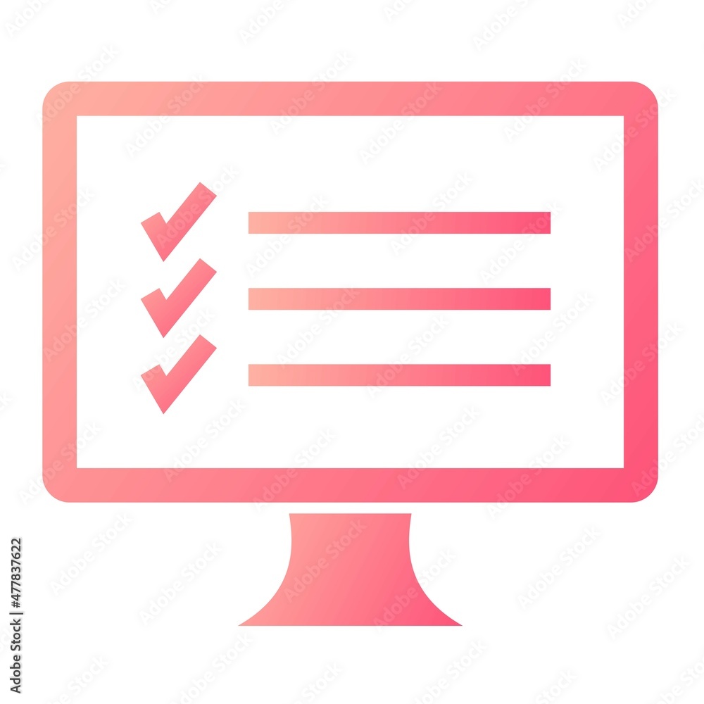 Vector Monitor Glyph Gradient Icon Design Vector Monitor Glyph Gradient Icon Design