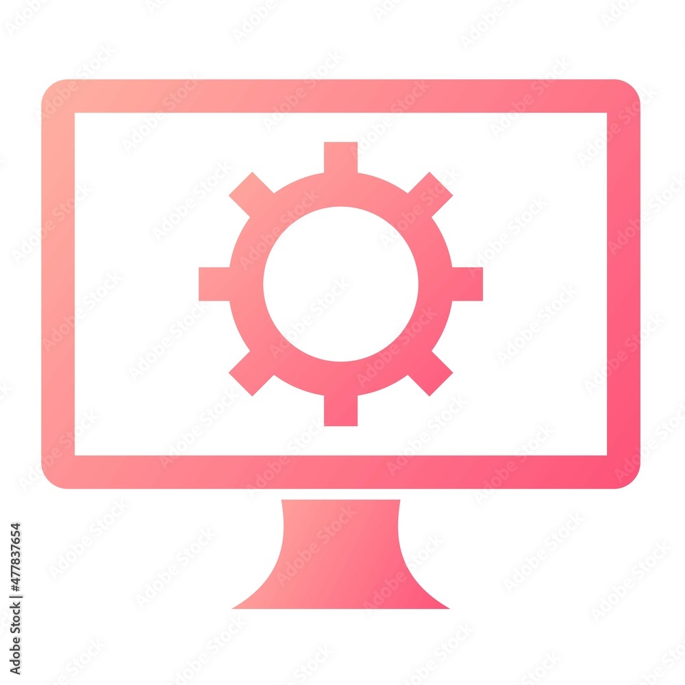 Vector Settings Glyph Gradient Icon Design Vector Settings Glyph Gradient Icon Design