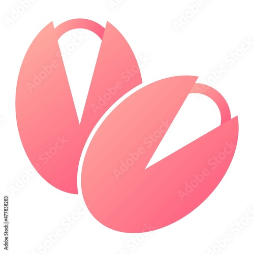 Vector Pistachios Glyph Gradient Icon Design