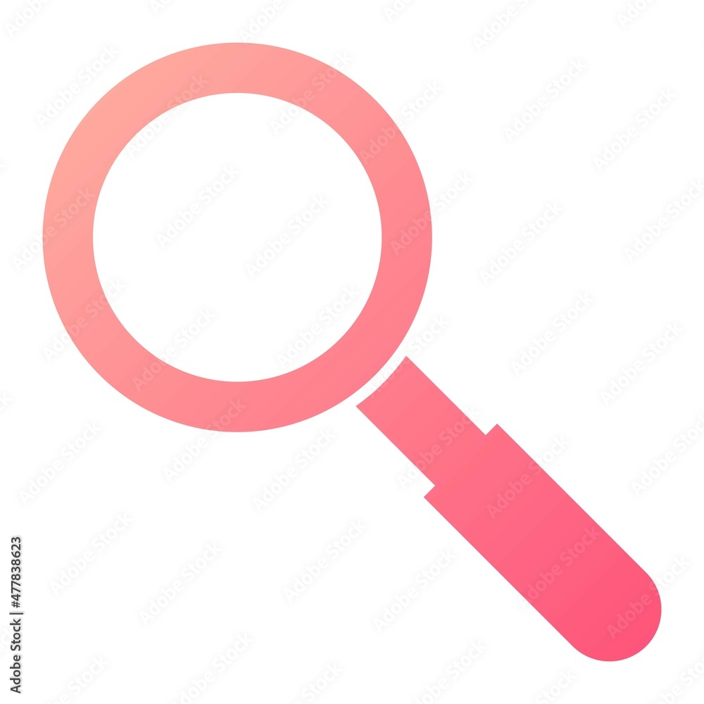 Vector Magnifing Glass Glyph Gradient Icon Design Vector Magnifing Glass Glyph Gradient Icon Design