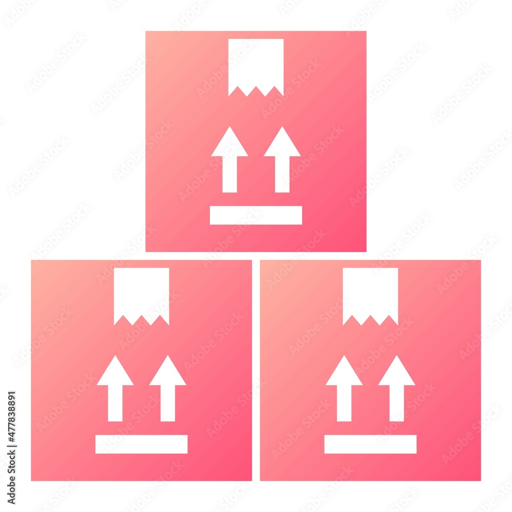 Vector Packages Glyph Gradient Icon Design Vector Packages Glyph Gradient Icon Design
