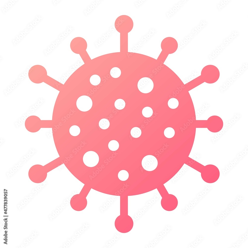 Vector Covid-19 Glyph Gradient Icon Design Vector Covid-19 Glyph Gradient Icon Design