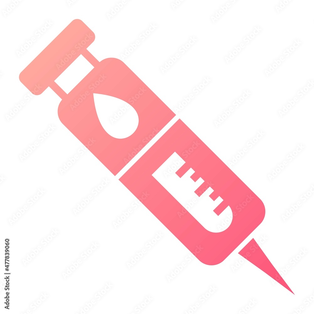 Vector Blood Lancet Glyph Gradient Icon Design Vector Blood Lancet Glyph Gradient Icon Design