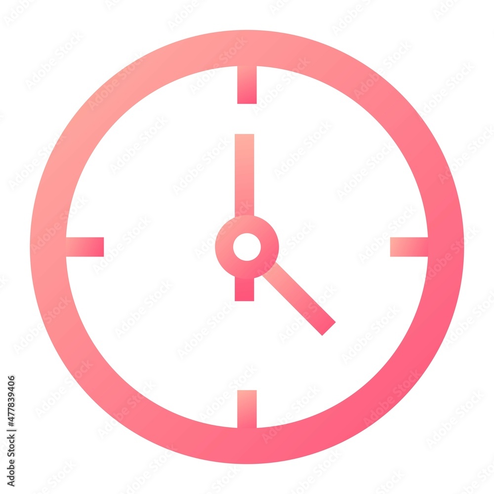 Vector Time Glyph Gradient Icon Design Vector Time Glyph Gradient Icon Design