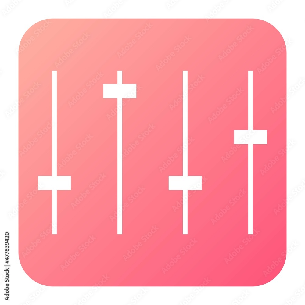 Vector Controls Glyph Gradient Icon Design Vector Controls Glyph Gradient Icon Design