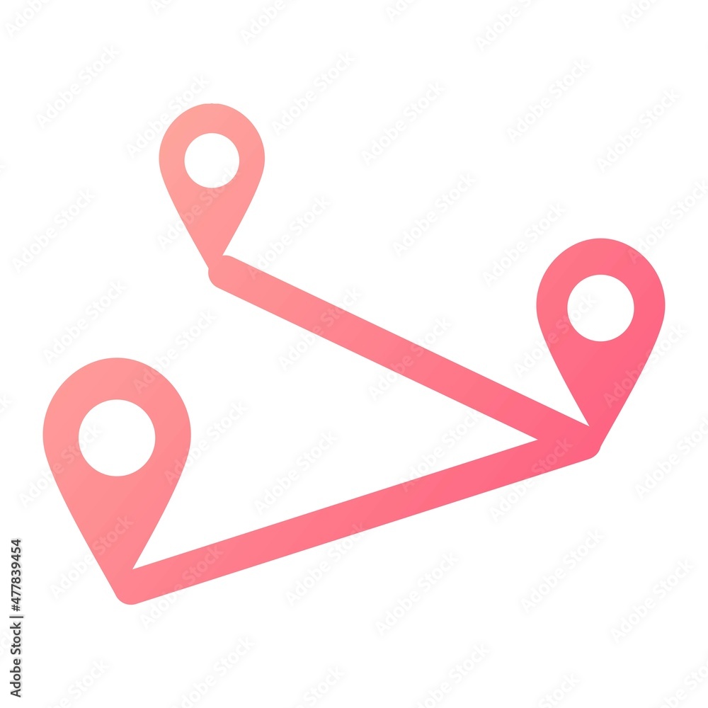 Vector Navigation Glyph Gradient Icon Design Vector Navigation Glyph Gradient Icon Design