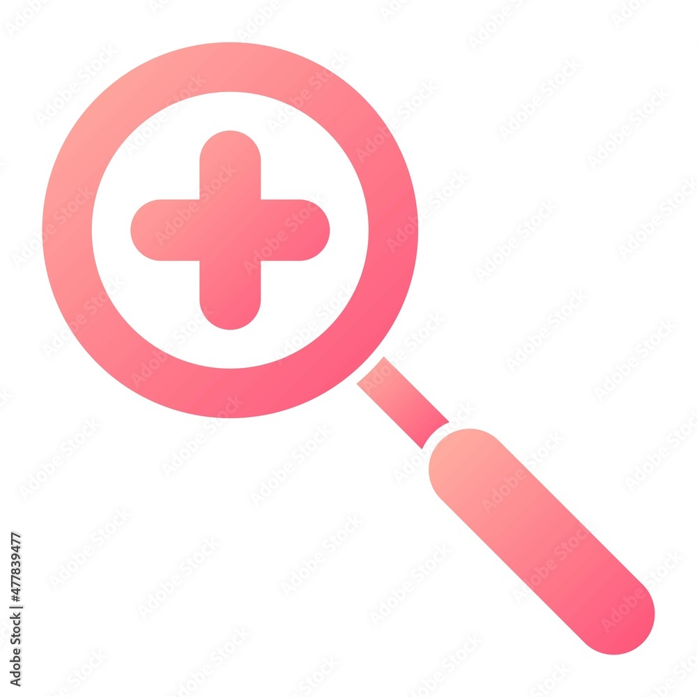 Vector Zoom In Glyph Gradient Icon Design Vector Zoom In Glyph Gradient Icon Design