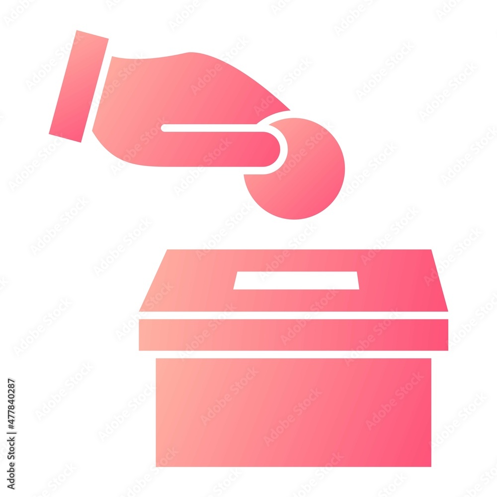Vector Charity Glyph Gradient Icon Design Vector Charity Glyph Gradient Icon Design