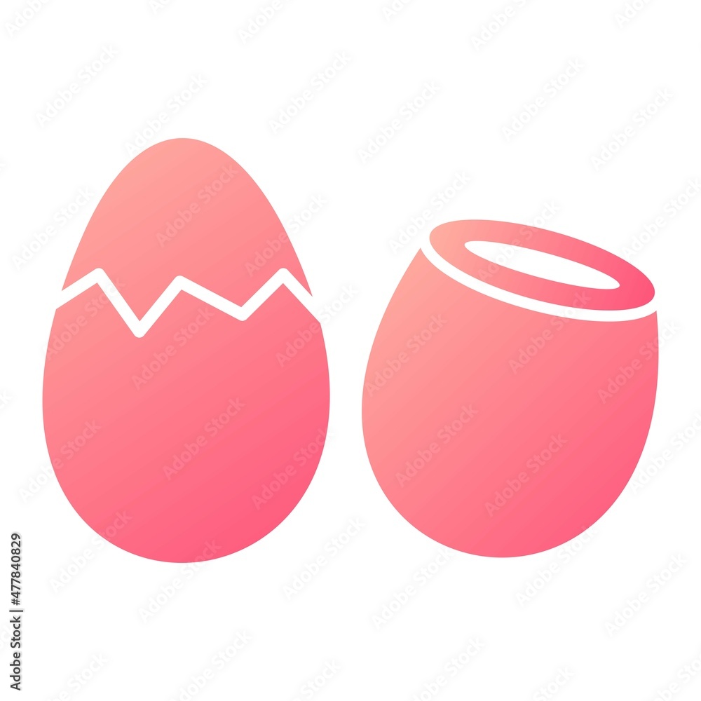 Vector Eggs Glyph Gradient Icon Design Vector Eggs Glyph Gradient Icon Design