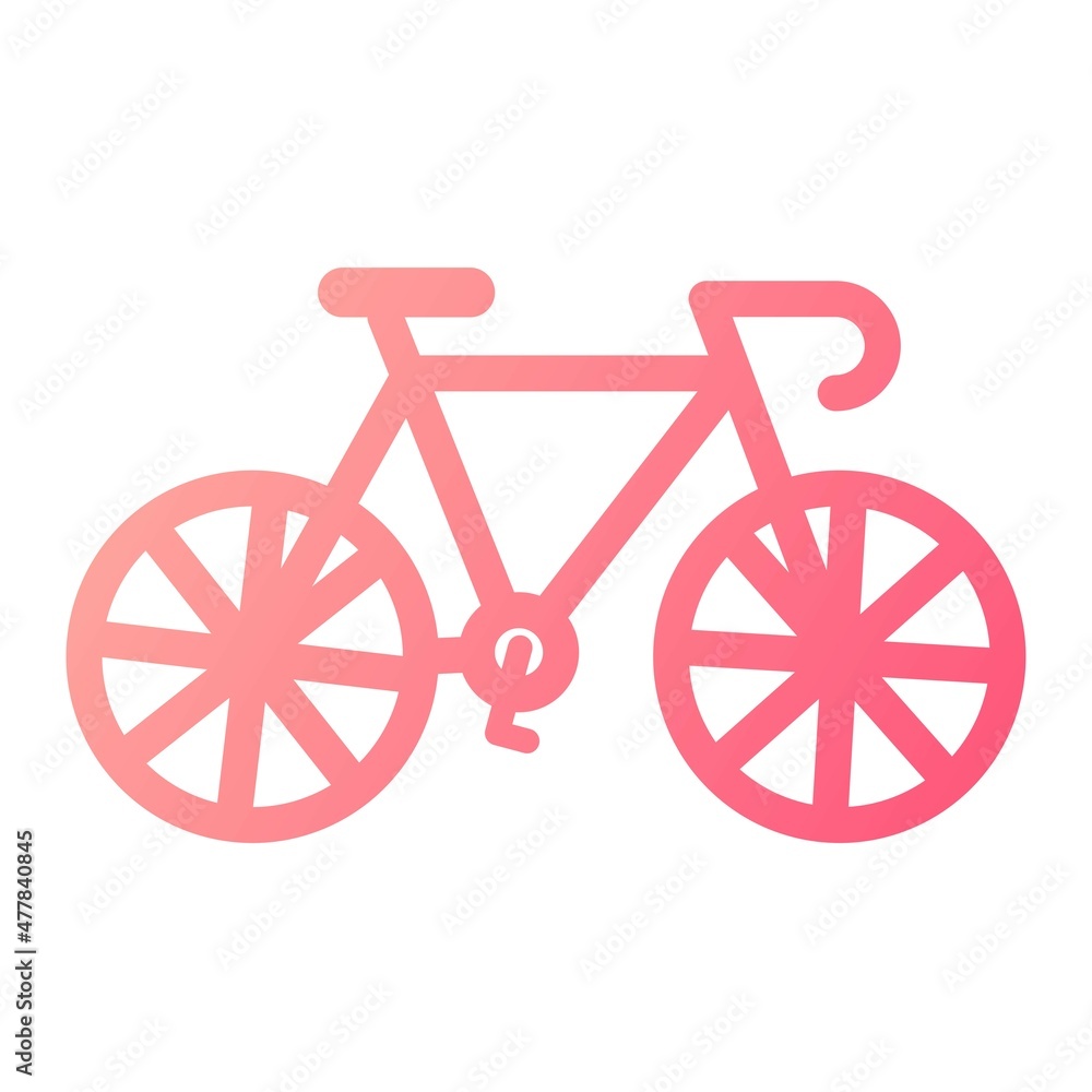 Fototapeta premium Vector Cycle Glyph Gradient Icon Design