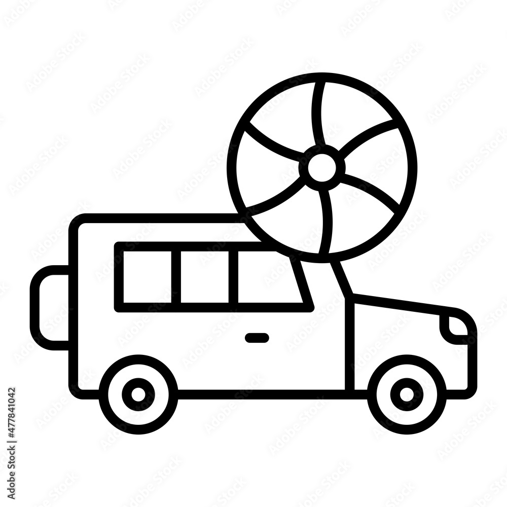 Ventilation Vector Outline Icon Isolated On White Background Ventilation Vector Outline Icon Isolated On White Background