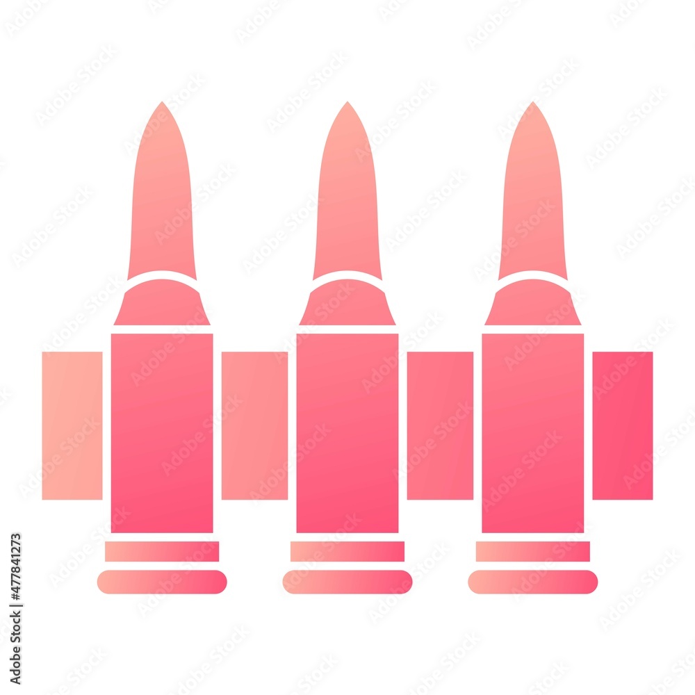 Vector Ammunition Glyph Gradient Icon Design Vector Ammunition Glyph Gradient Icon Design