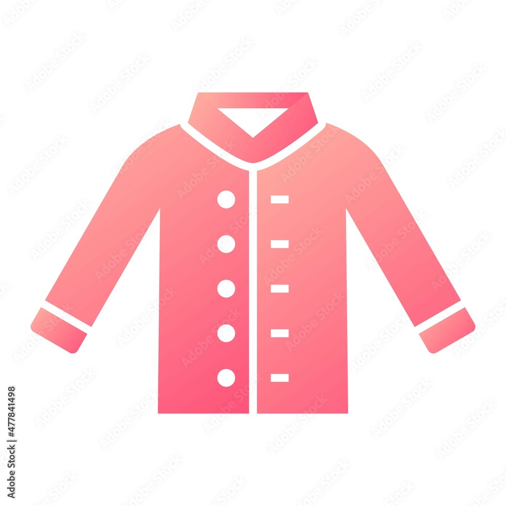 Vector Jacket Glyph Gradient Icon Design Vector Jacket Glyph Gradient Icon Design
