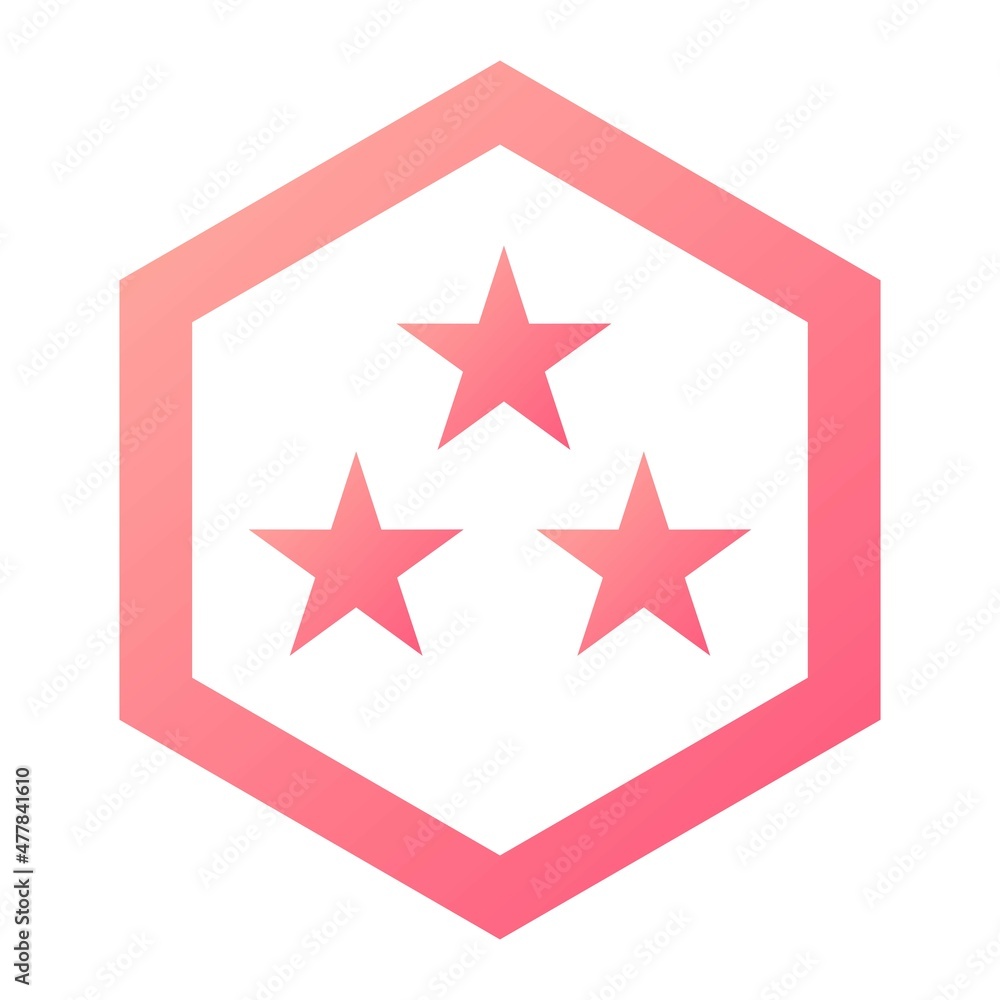 Vector Rank Glyph Gradient Icon Design Vector Rank Glyph Gradient Icon Design
