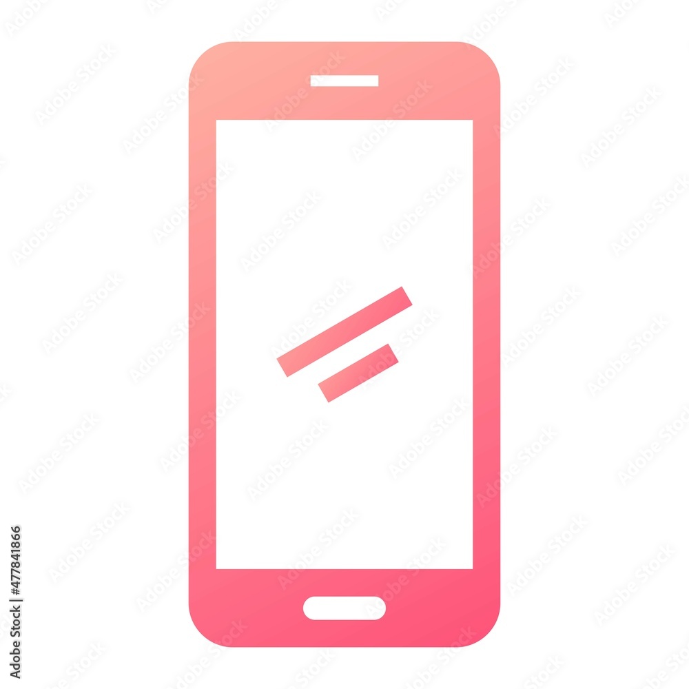Vector Smart Phone Glyph Gradient Icon Design Vector Smart Phone Glyph Gradient Icon Design