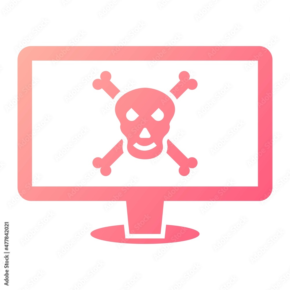 Vector Virus Glyph Gradient Icon Design Vector Virus Glyph Gradient Icon Design