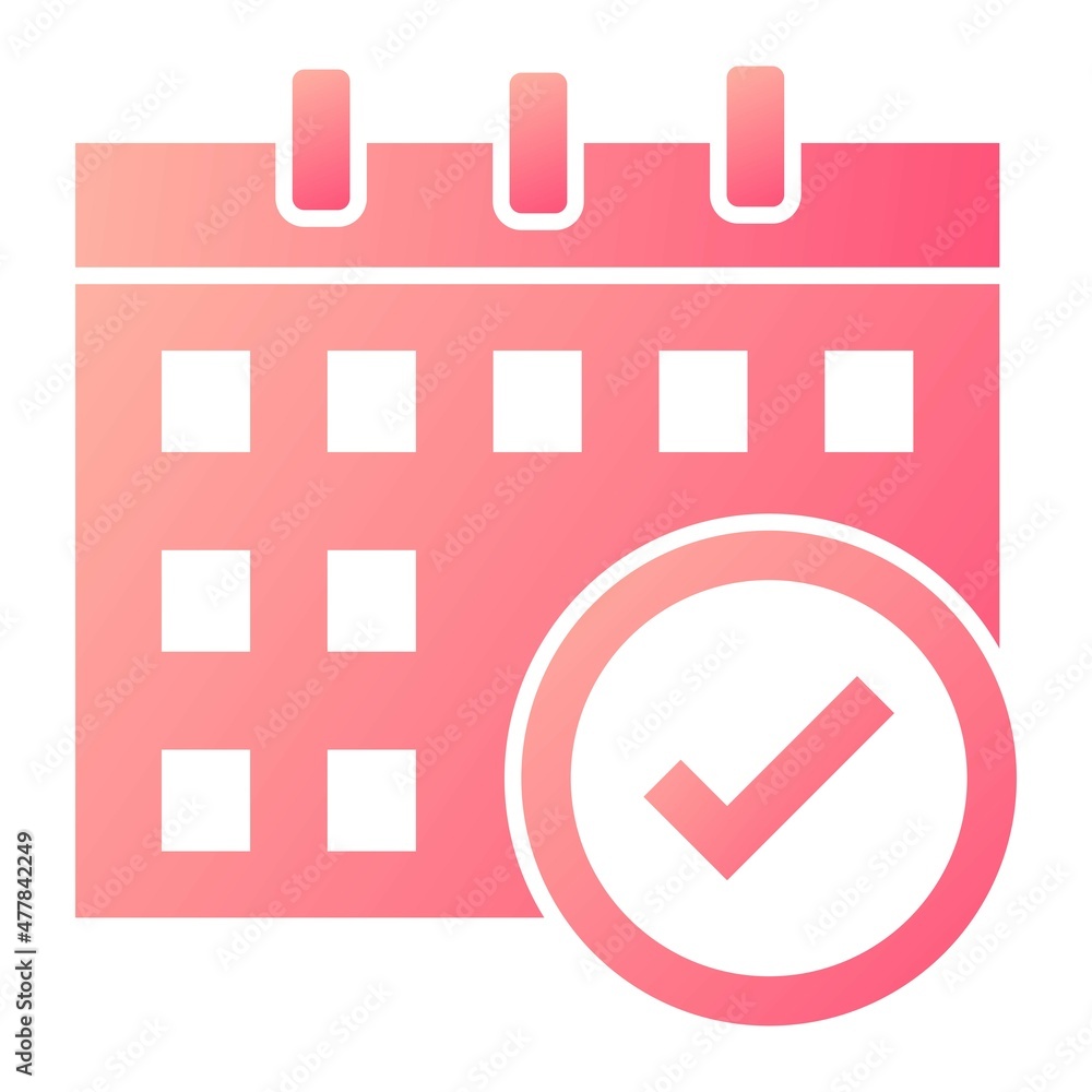 Vector Planner Glyph Gradient Icon Design Vector Planner Glyph Gradient Icon Design