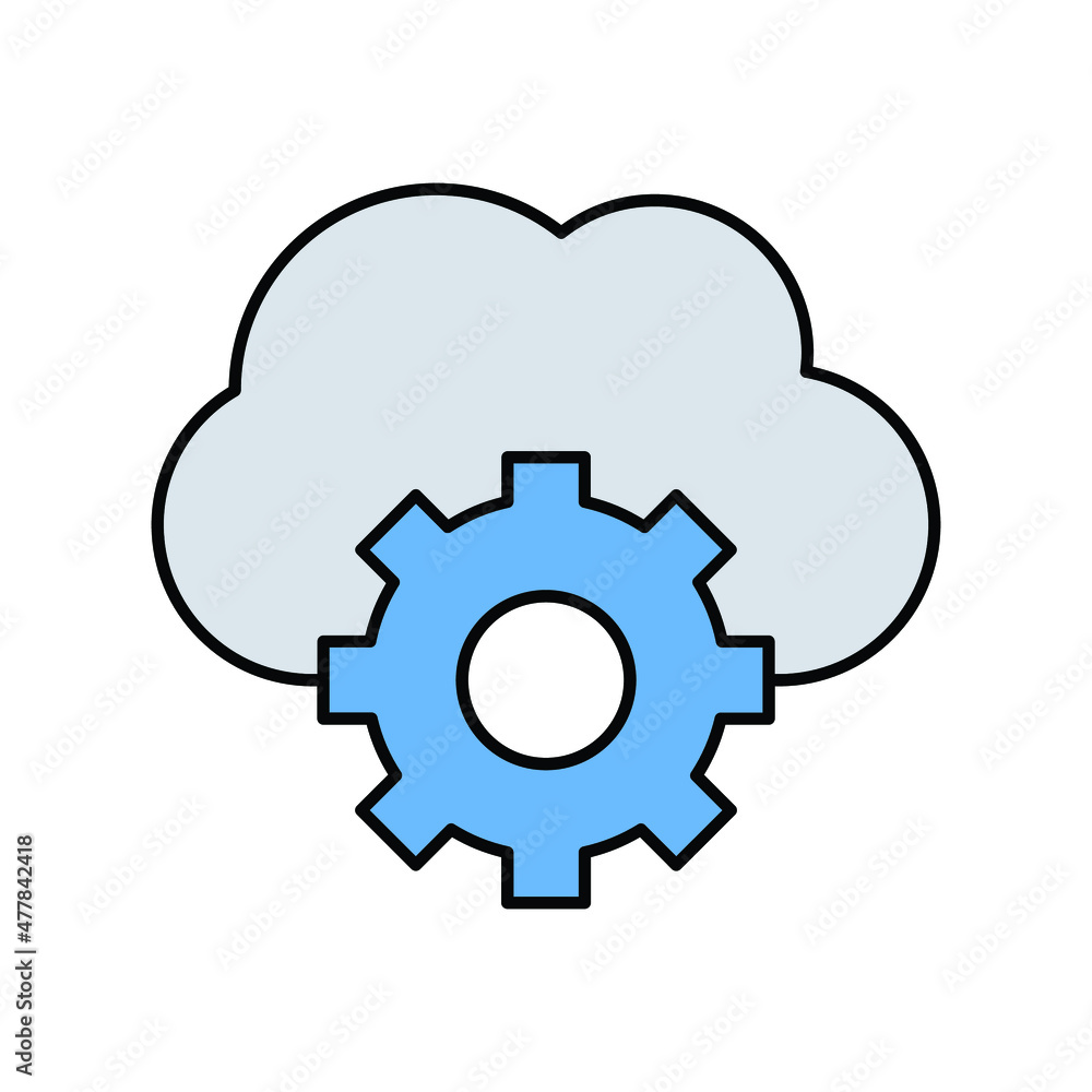 Cloud gear Vector icon which is suitable for commercial work and easily modify or edit it
Cloud gear Vector icon which is suitable for commercial work and easily modify or edit it