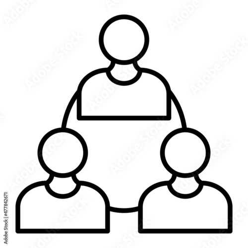 Union Vector Outline Icon Isolated On White Background