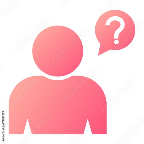 Vector Newbie Glyph Gradient Icon Design