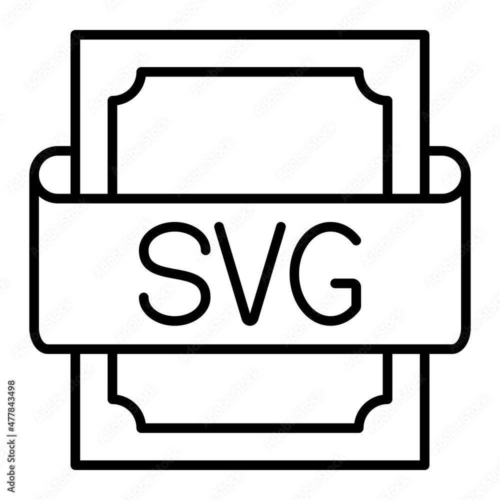 Svg Vector Outline Icon Isolated On White Background Svg Vector Outline Icon Isolated On White Background