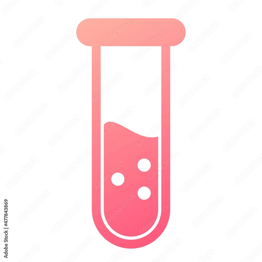 Vector Test Tubes Glyph Gradient Icon Design Vector Test Tubes Glyph Gradient Icon Design