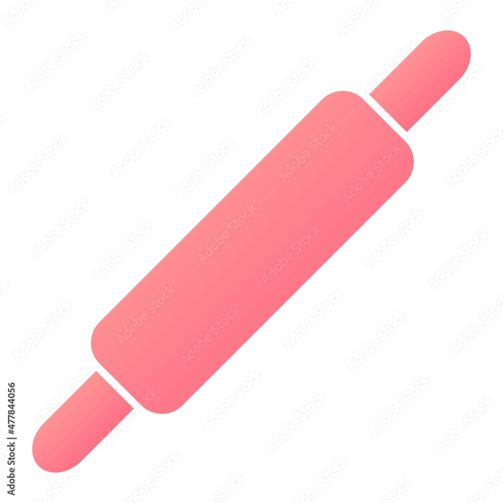Vector Rolling Pin Glyph Gradient Icon Design Vector Rolling Pin Glyph Gradient Icon Design