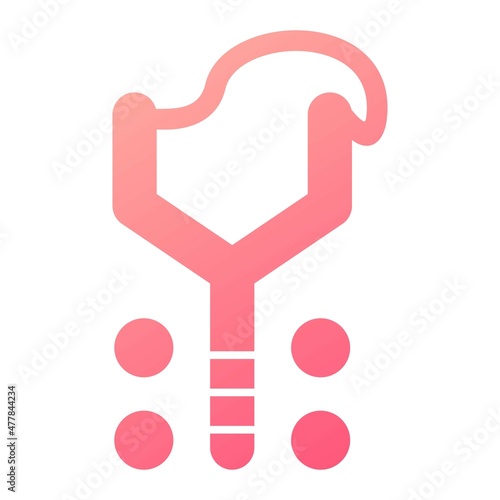  Vector Slingshot Glyph Gradient Icon Design