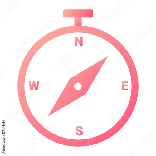 Free Download Vector Compass Glyph Gradient Icon Design - GFXLoad