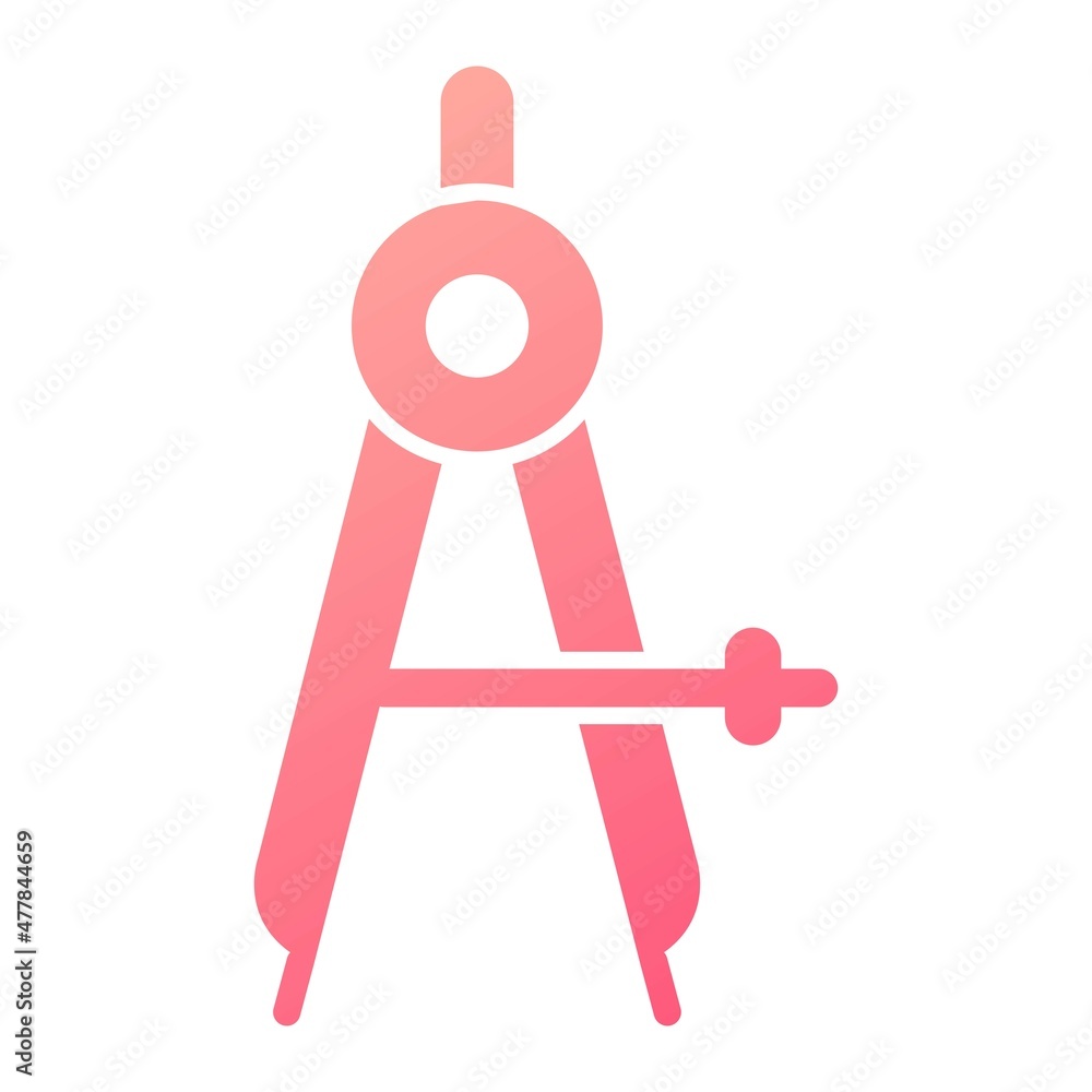 Vector Divider Glyph Gradient Icon Design Vector Divider Glyph Gradient Icon Design