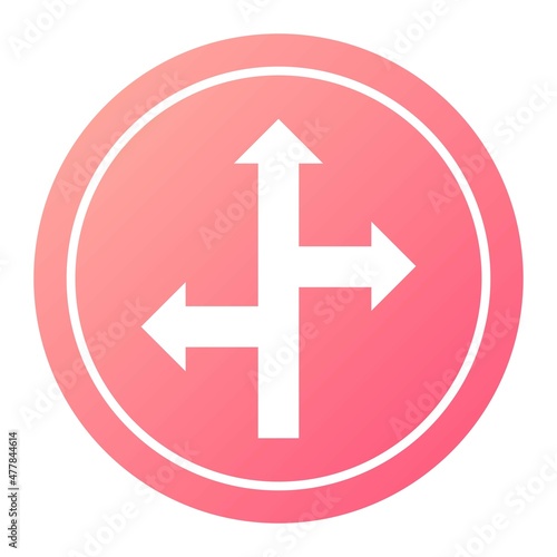 Free Download Vector Directions Glyph Gradient Icon Design - GFXLoad
