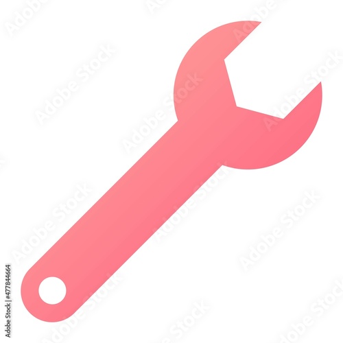  Vector Wrench Glyph Gradient Icon Design