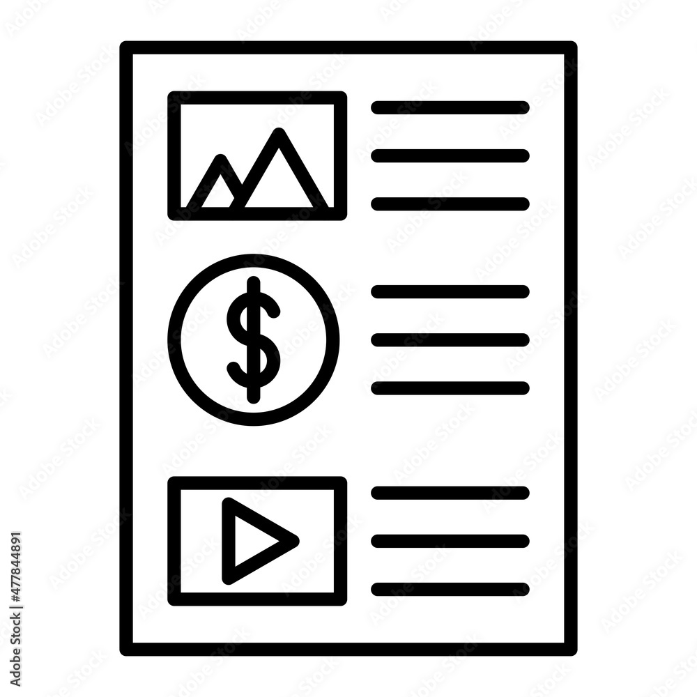 Information Vector Outline Icon Isolated On White Background Information Vector Outline Icon Isolated On White Background