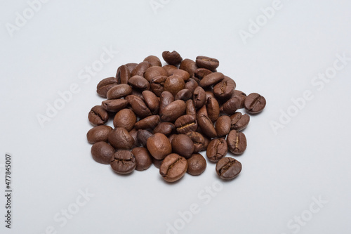 Wallpaper Mural Roasted coffee beans on a white background.	 Torontodigital.ca