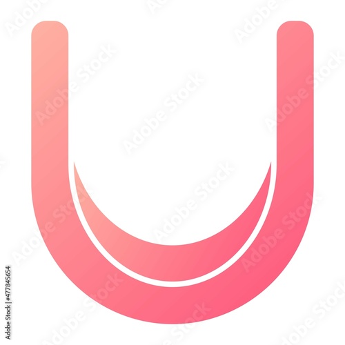 Vector Mouth Guard Glyph Gradient Icon Design