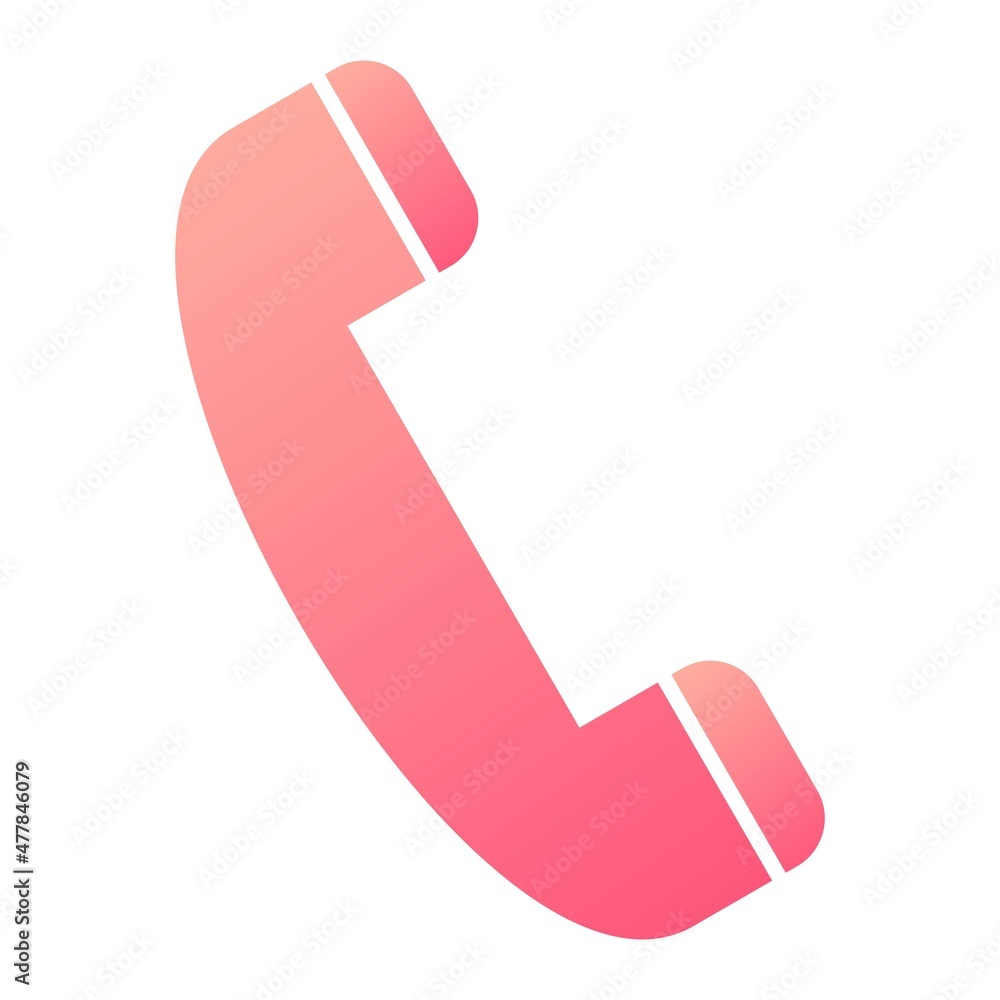 Vector Phone Glyph Gradient Icon Design Vector Phone Glyph Gradient Icon Design
