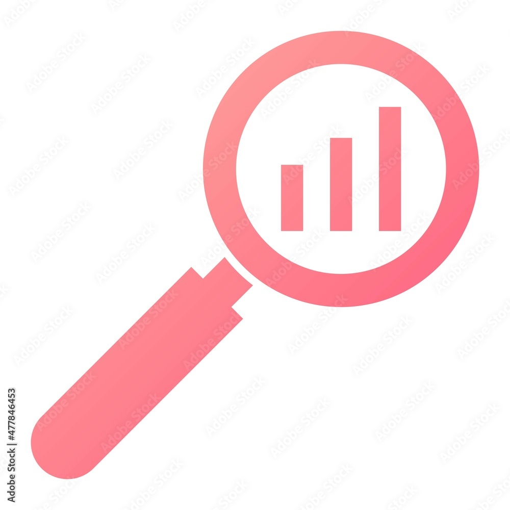 Vector Analysis Glyph Gradient Icon Design Vector Analysis Glyph Gradient Icon Design