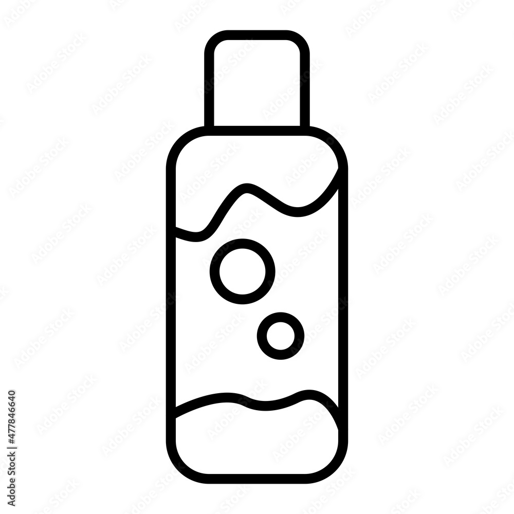 Toner Vector Outline Icon Isolated On White Background Toner Vector Outline Icon Isolated On White Background
