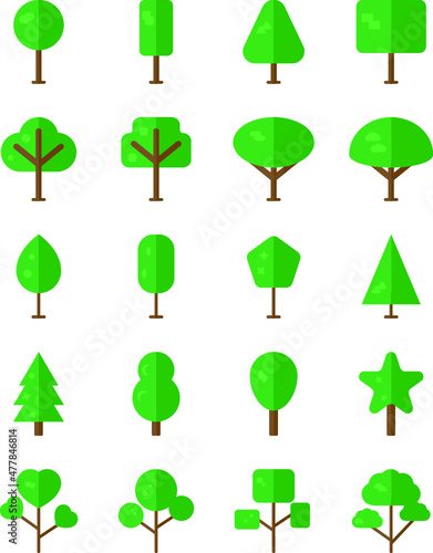 lovely tree flat icon